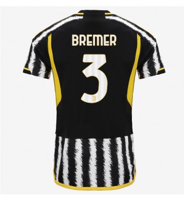 Maillot de foot Juventus Gleison Bremer #3 Domicile 2023-24 Manches Courte